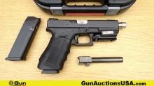 Glock 17 9X19 THREADED BARREL Pistol. Excellent. 5" Barrel. Shiny Bore, Tight Action Semi Auto A pol