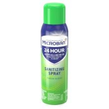 Microban 24 Hour Disinfectant Sanitizing Spray, Fresh Scent, 15 Fl Oz