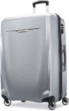 Samsonite Winfield 3 DLX Hardside Luggage w/Spinners, Checked-Large 28", Silver-Tone, Retail $320
