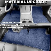 Nexrida Extra Thick Carpet Floor Mats for 2017-2023 2024 Tesla Model 3- Blue, Retail $110.00