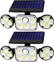Motion Sensor Outdoor Lights, Adjustable 3 Heads Solar Outdoor Lights, $42.99 MSRP