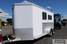 2014 Featherlite 14' alum 2 horse straight load trailer