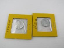(2) 1943 Silver Pennies
