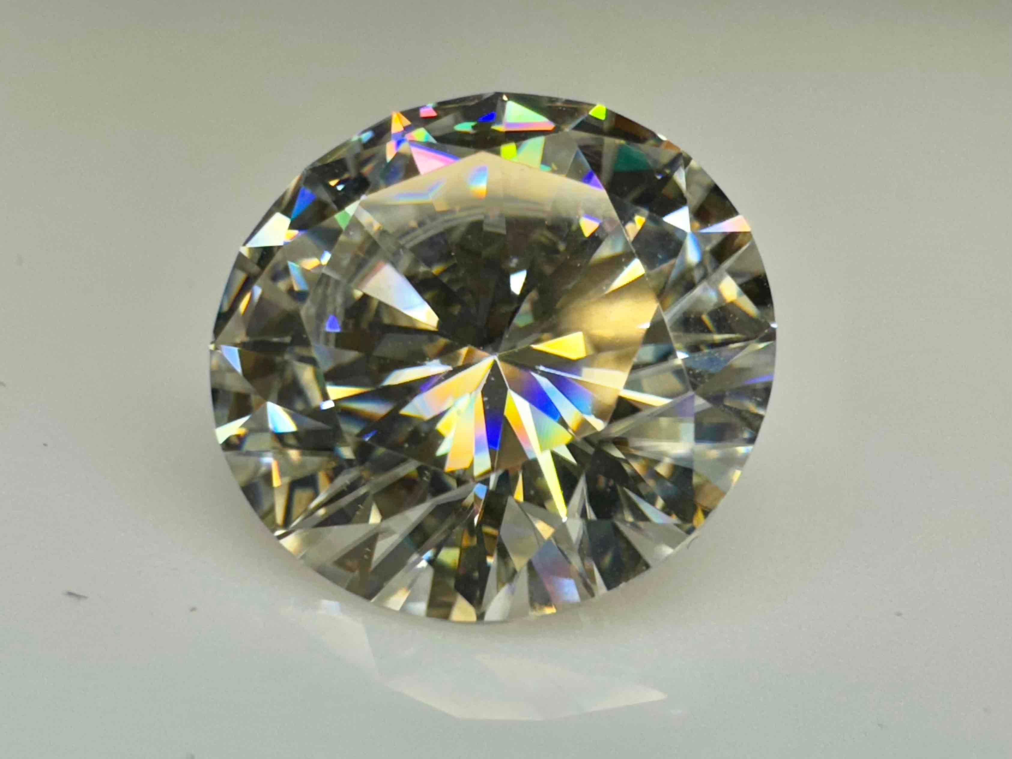 9.2ct Brilliant Cut Moissanite Diamond Gemstone with GRA Certificate
