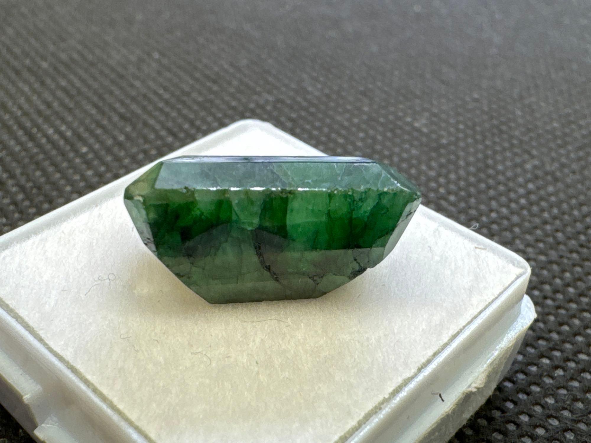 Emerald Cut Green Emerald Gemstone 14.45ct