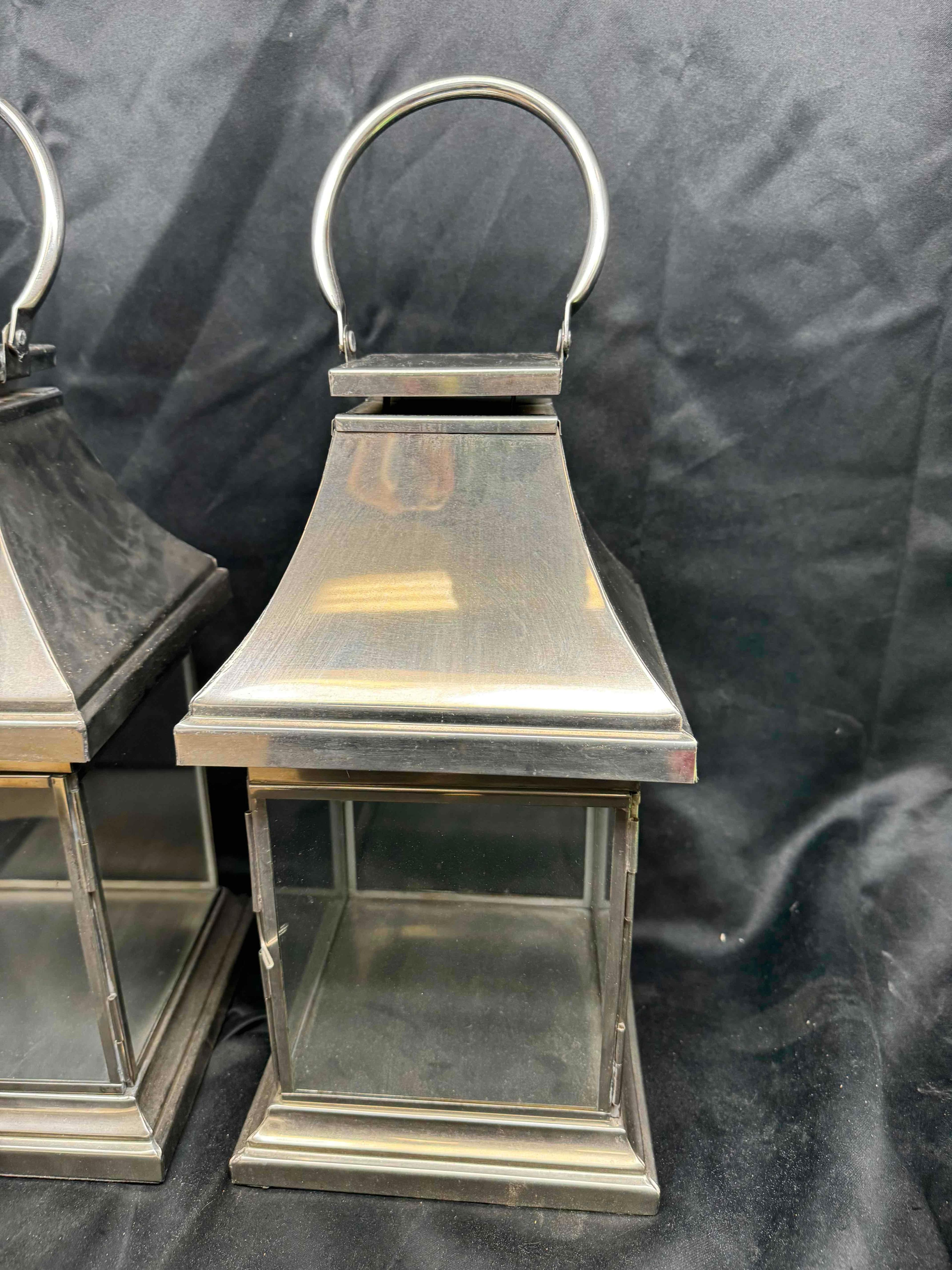 Pair of Loral Lantern Candle Holders