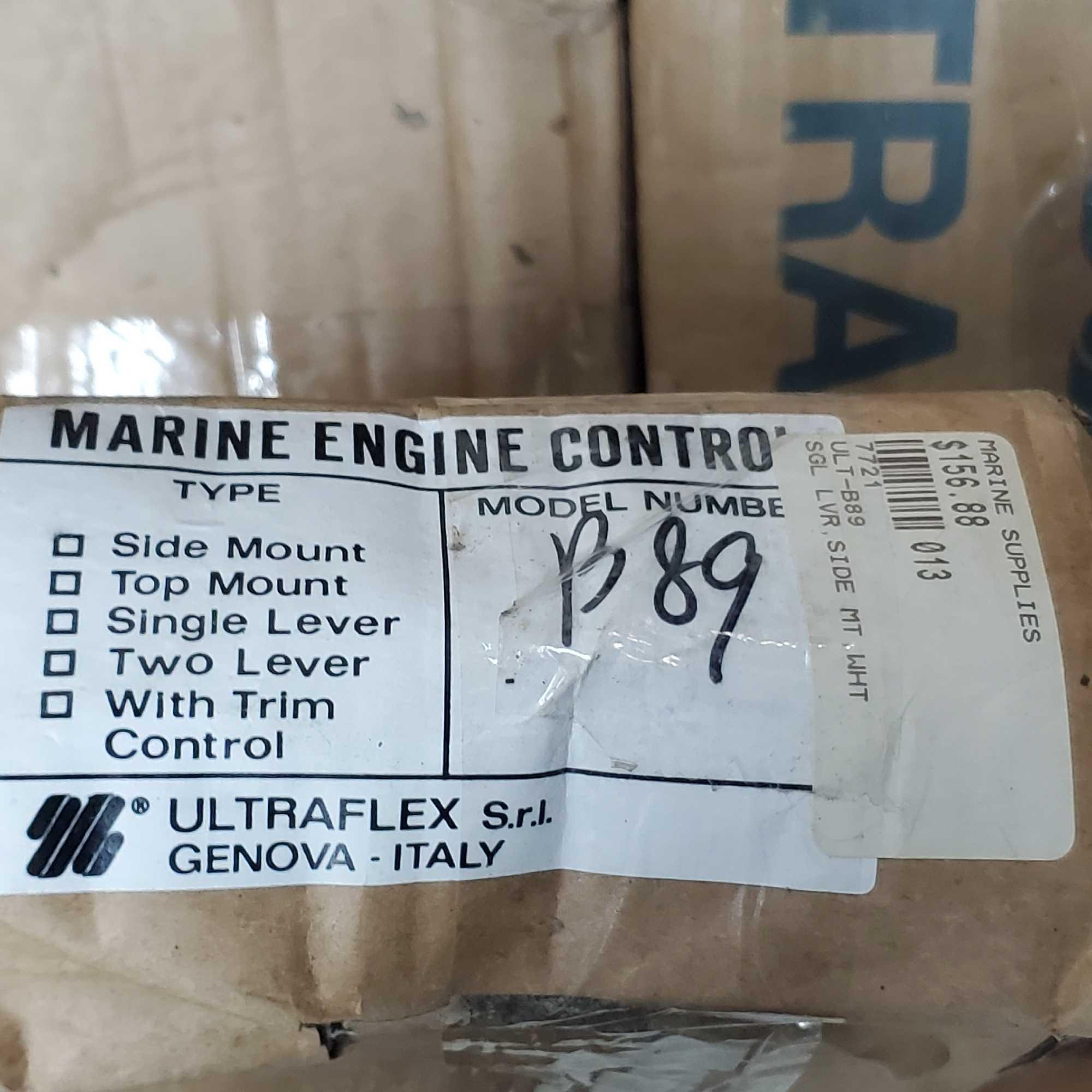 Box of Ultraflex marine B90 control boxes