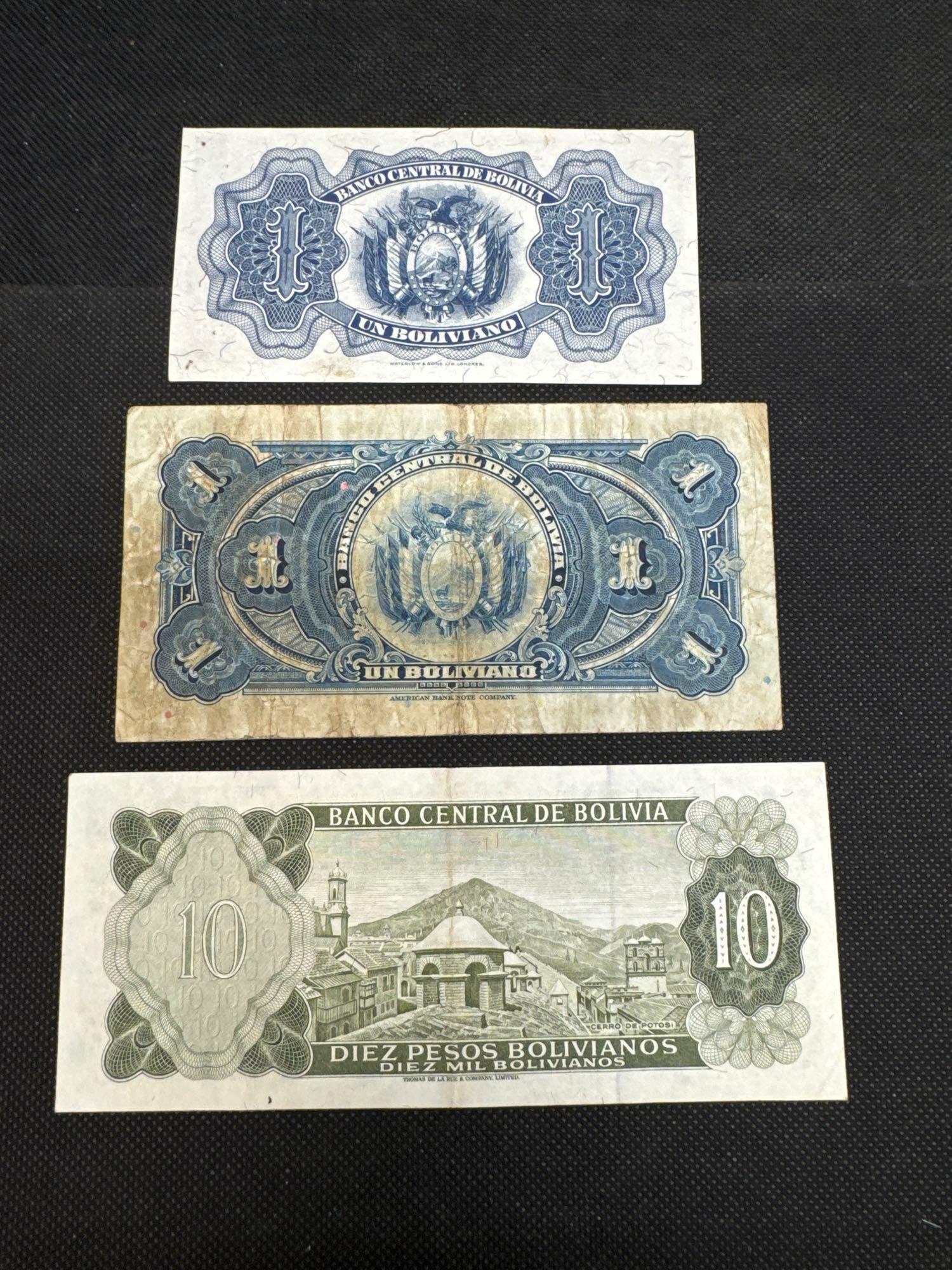 Bolivia Banknotes