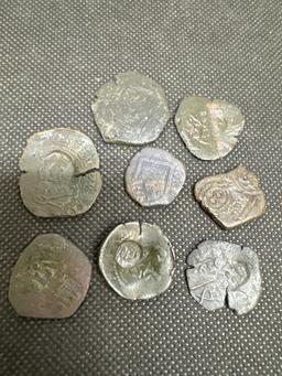 8 Pirate Era Spanish Coins The New And Old World