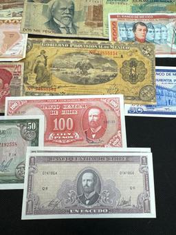 Chile And Mexico Banknotes