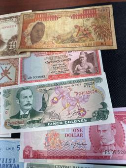 Lot Of Foreign Banknotes