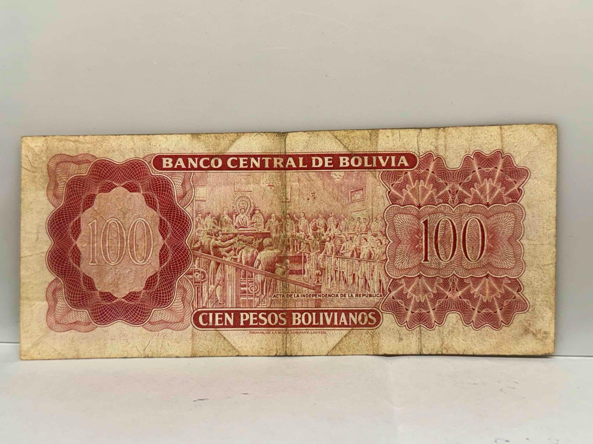 3 1962 Banco Central De Bolivia Banknotes from Bolivia Currency