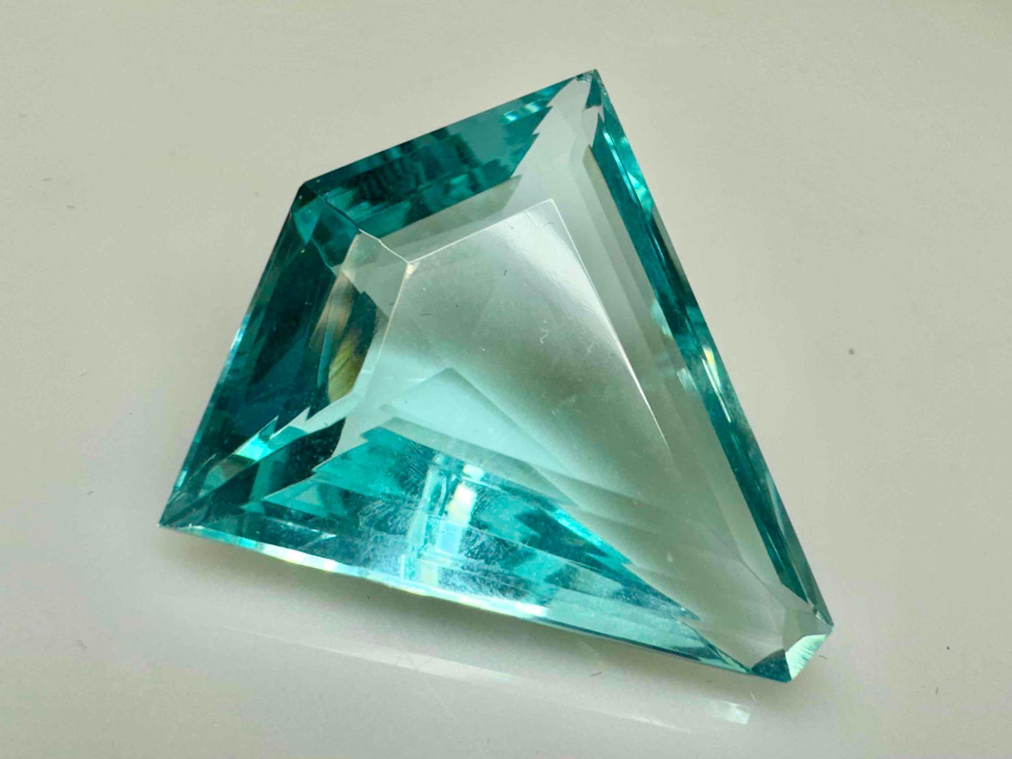 47.2ct Fancy Cut Aquamarine Gemstone
