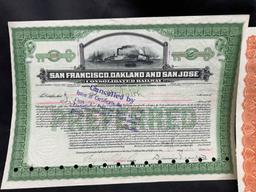 Antique Railroad and Steamboat Certificates
