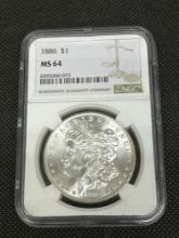 NGC MS64 1886 Morgan Silver Dollar