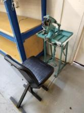 Foot Press/Kick Press - Snap Rivet machine w chair