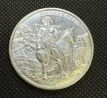 1 Troy Oz 999 Fine Silver Prospector Bullion Coin