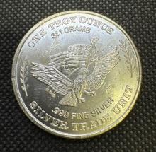1981 US Assay 1 Troy Oz 999 Fine Silver Bullion Coin