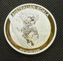 2015 Australian Koala 1 Troy Oz 999 Fine Silver Bullion Coin