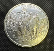 1 Troy Oz 999 Fine Silver Prospector Bullion Coin
