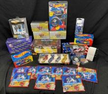 Large Lot of Hotwheels and NASCAR Diecast Toy Cars, Watches, DVDs more