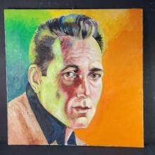 Unframed artwork oil/canvas portrait of James Dean unknown artist