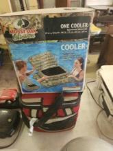 small cooler bag and mossy oak floating cooler