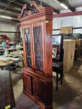 antique wooden corner cabinet