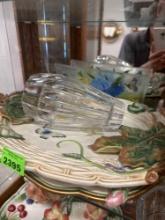Decorative glass Serving platters