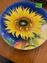 Sunflower plate