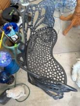 Metal butterfly bench very cute and sturdy