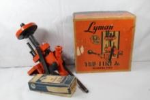 Lyman Tru-Line Jr. turret reloading press. Used, in original box. In good condition