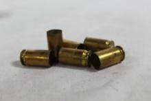 Two boxes of 45 ACP fired brass. Count 73.