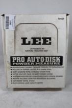 Lee box for Pro auto powder measure with additional powder charging disks (4).