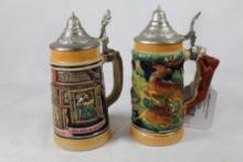 Two german beer steins. Small.