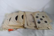 Stack of miscellaneous paper shooting targets.
