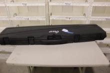 Black plastic rifle case with Oehler chronograph. Looks complete. Used in good condition.