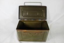 One Metal 50 cal ammo box. Used.