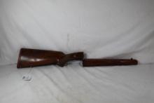Two piece wood rifle stock and forearm. Used.