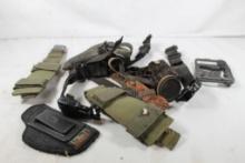 Bag of miscellaneous items. belt, holster, scope cover, etc.