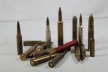 Bag of mixed rifle ammunition.