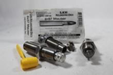 Lee 3 FL die set for 8x57 Mauser with shell holder. Used in good condition.