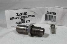 One Lee .329 Lube and sizing die, used, in good condition.
