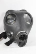 Gas mask with canister filter.
