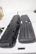 Two plastic rifle cases. Used.