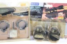 Two sets of Weaver 1" scope rings. In package.