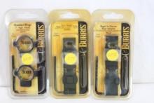 One set of Burris 1" rings and two sets of Burris bases. In packages.