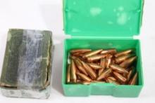 Two boxes of Sierra bullets both 30 cal. One full and one partial.