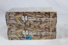 Two boxes of American Ammunition 44 Mag 240 gr C3 50 rounds each. Total count 100.