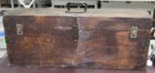 Large wood tool chest. Used.